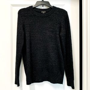 Ann Taylor metallic black sweater